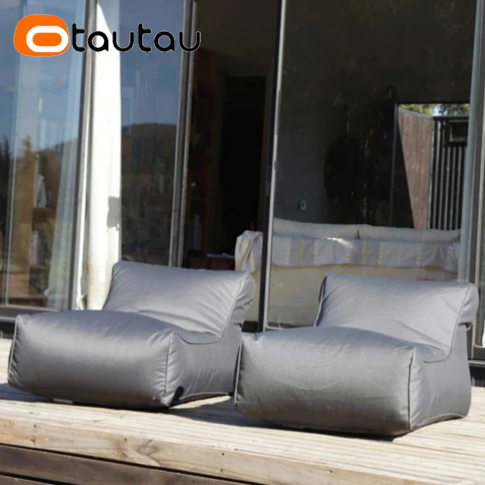 OTAUTAU Outdoor Sitzsack Liege Abdeckung Schwimmen Pool Strand Schlafsofa SF506 【Kein Füllstoff! Sie müssen es selbst füllen!】 Image