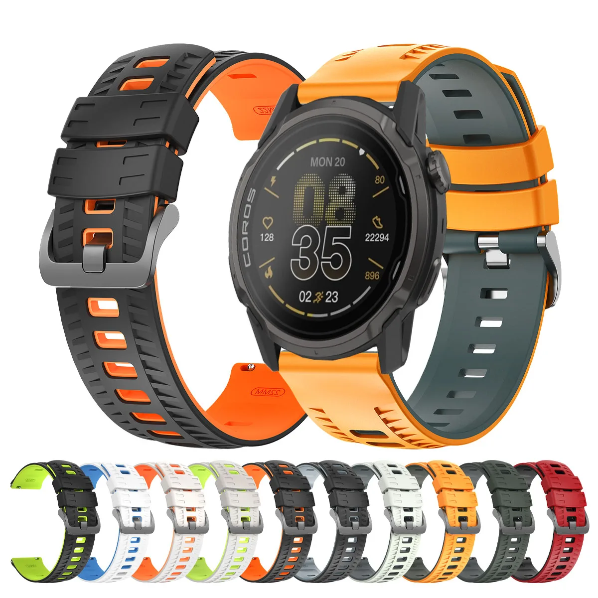 22mm Silikon Armband Für COROS APEX 4 42mm Armband Für COROS PACE 3 APEX 2 Pro/APEX 46mm Band Armbänder Smartwatch Zubehör Image