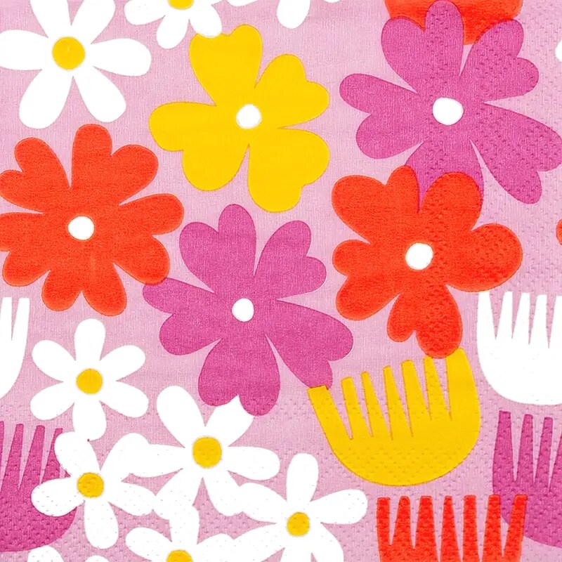 Home Fashion, Mademoiselle, Cocktail-Servietten aufgefaltetes Maß 25 cm x 25 cm, im Viertelfalz, 20 Stück pro Packung Image