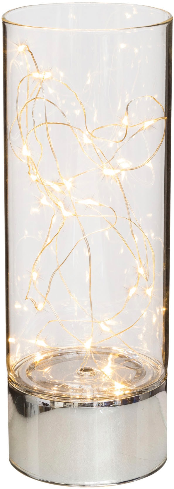 LED-Dekofigur CREATIV HOME "Dekosäule", klar, H:25cm Ø:9cm, Dekofiguren