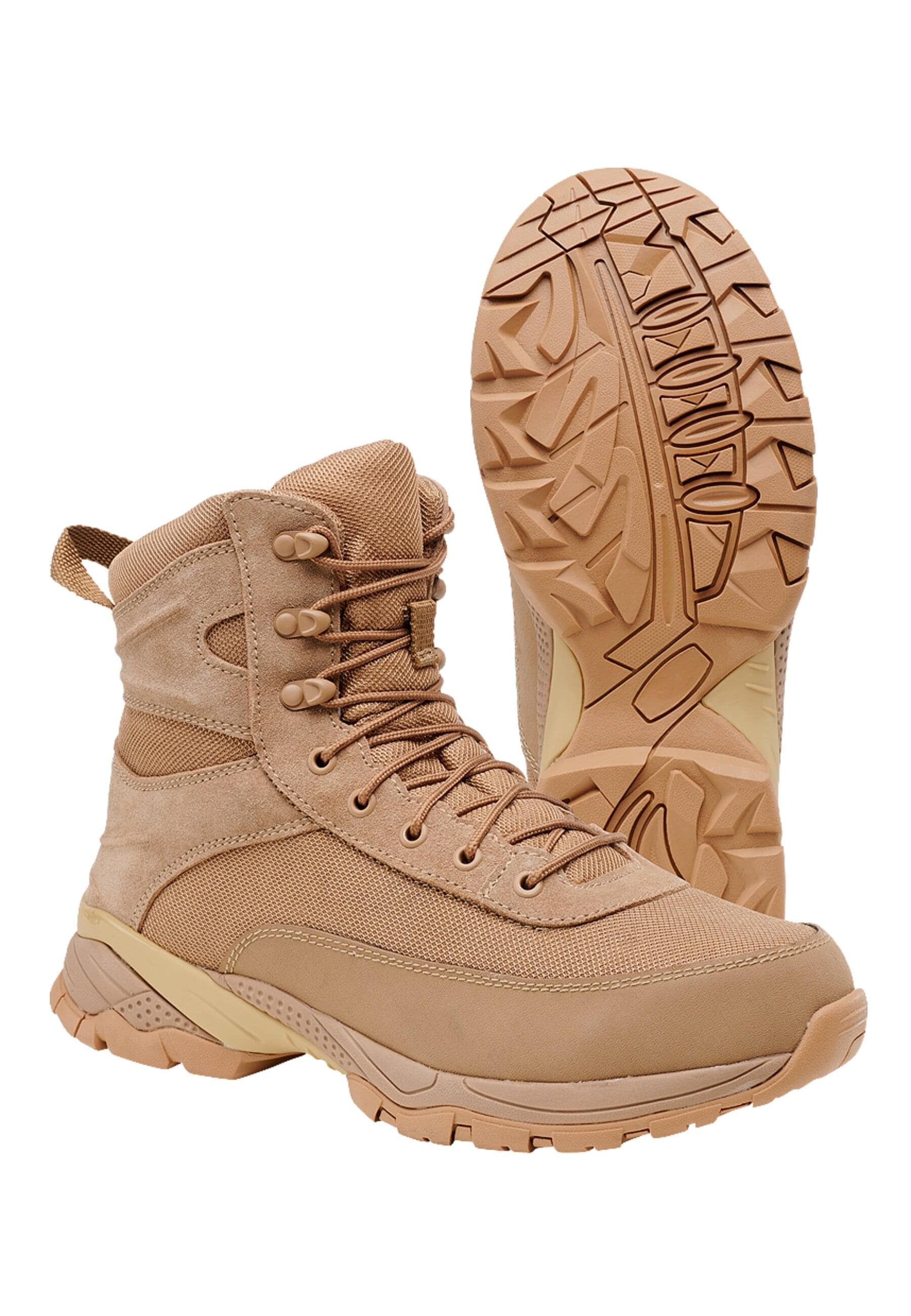 Stiefel BRANDIT "Brandit Accessoires Tactical Boot Next Generation", Damen, Gr. 42, beige, unifarben, Schuhe Stiefel