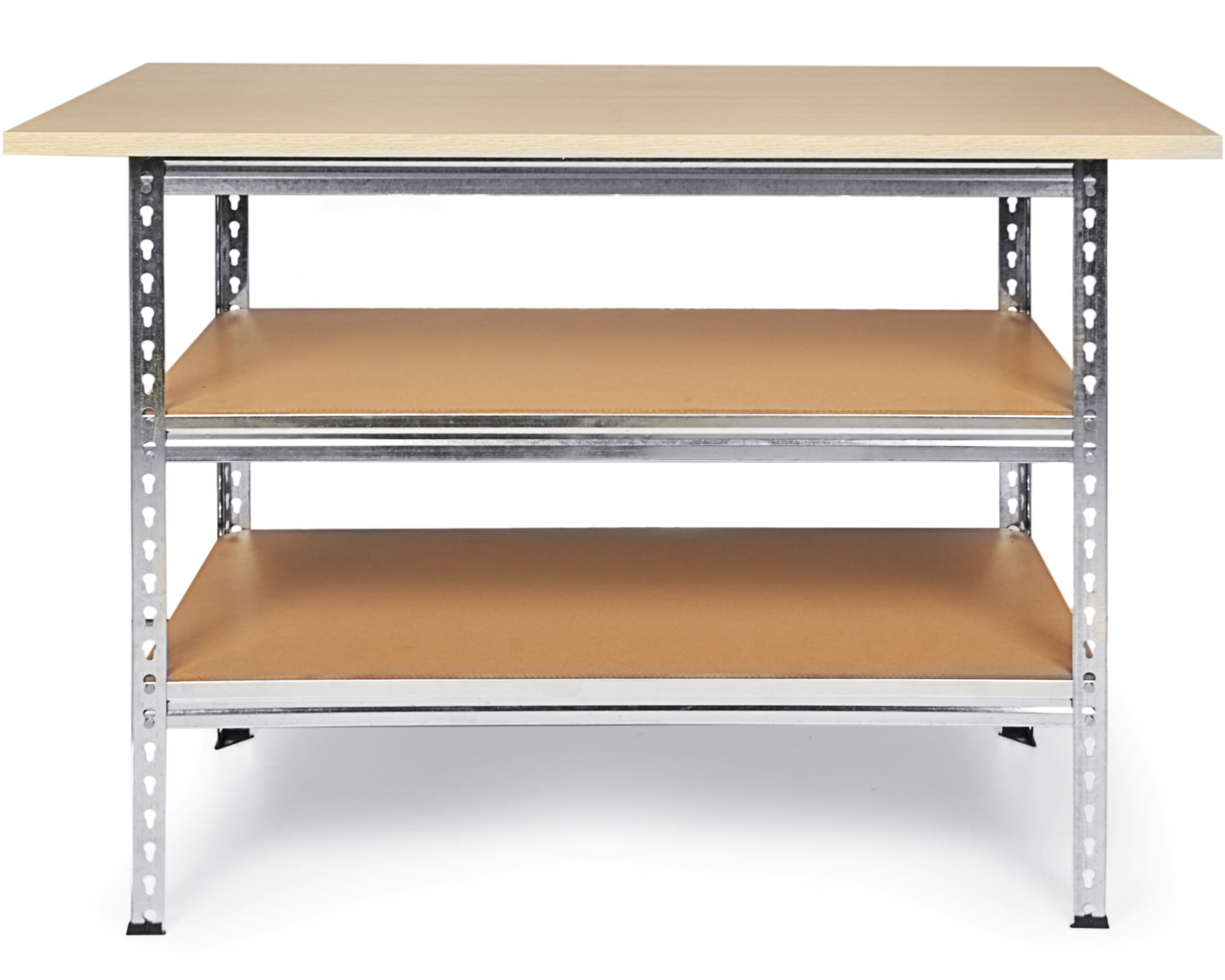 Werkbank ONDIS24 "»Uwe«", grau (grau, beige), B:120cm H:92cm T:60cm, MDF, Metall, Spanplatte, Werkbänke, Metall-Werkbank 120 x 60 x 92 (H) cm, Arbeitsplatte 25 mm stark