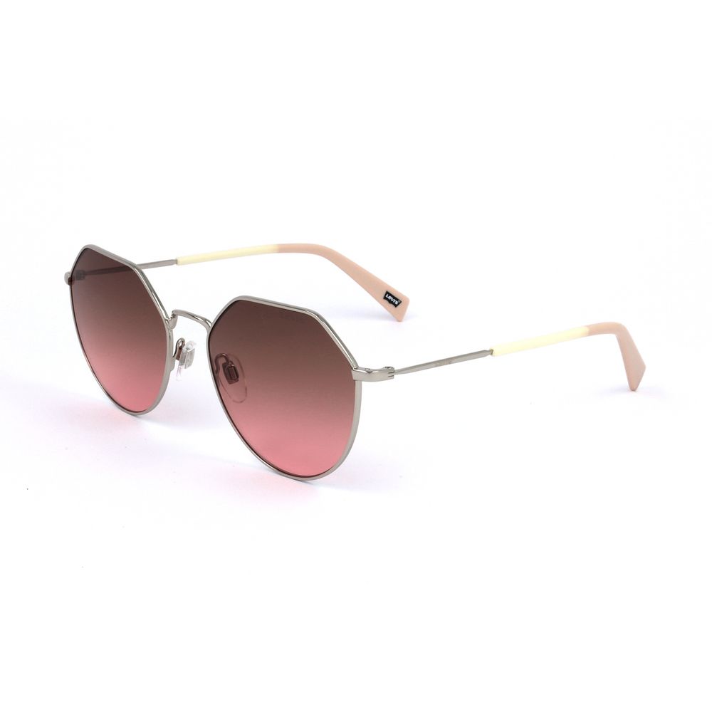 Achtkantige Sonnenbrille mit Verlaufslinsen in Pink Image