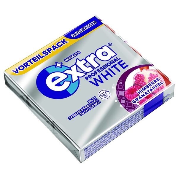 Wrigleys 20er Pack Kaugummis »PROFESSIONAL WHITE HIMBEERE GRANATAPFEL« je 30 Stück weiß Image