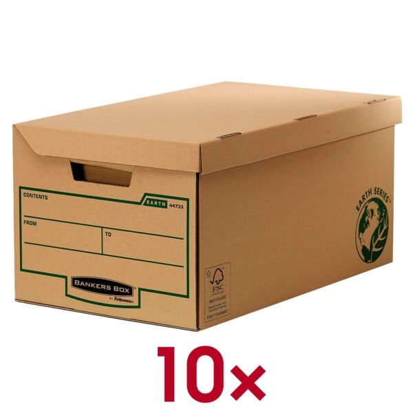 Bankers Box System Archivboxen »Bankers Box« 39,0/56,0/29,3 cm 10 Stück, 29.3x56 cm Image