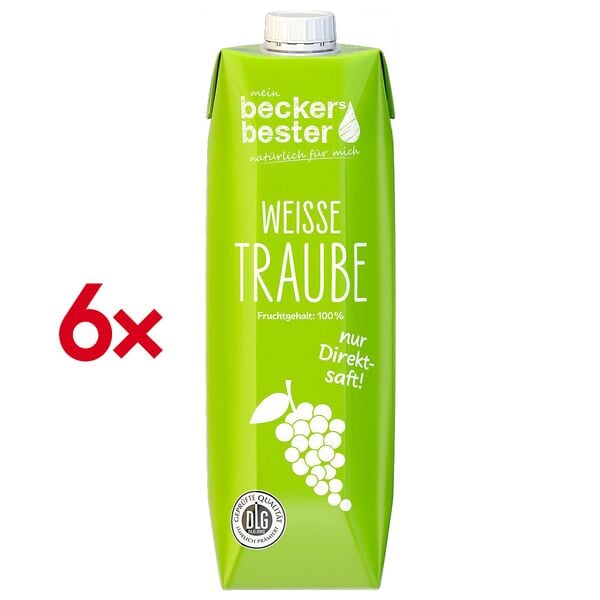 OTTO Office Saft »Weiße Traube Direktsaft« 1,0 l 6 Stück Image