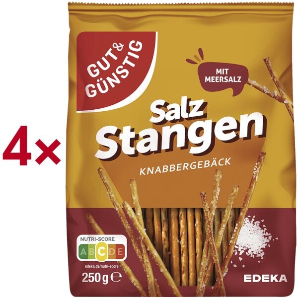Gut & Günstig Salzstangen je 250 g 4 Stück Image
