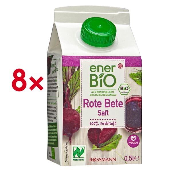 enerBIO Gemüsesaft »Bio-Direktsaft Rote Bete« 8 Stück Image