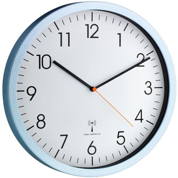 TFA Funkwanduhr Alumimium Ø 30,5 cm grau, 30.5 cm Image