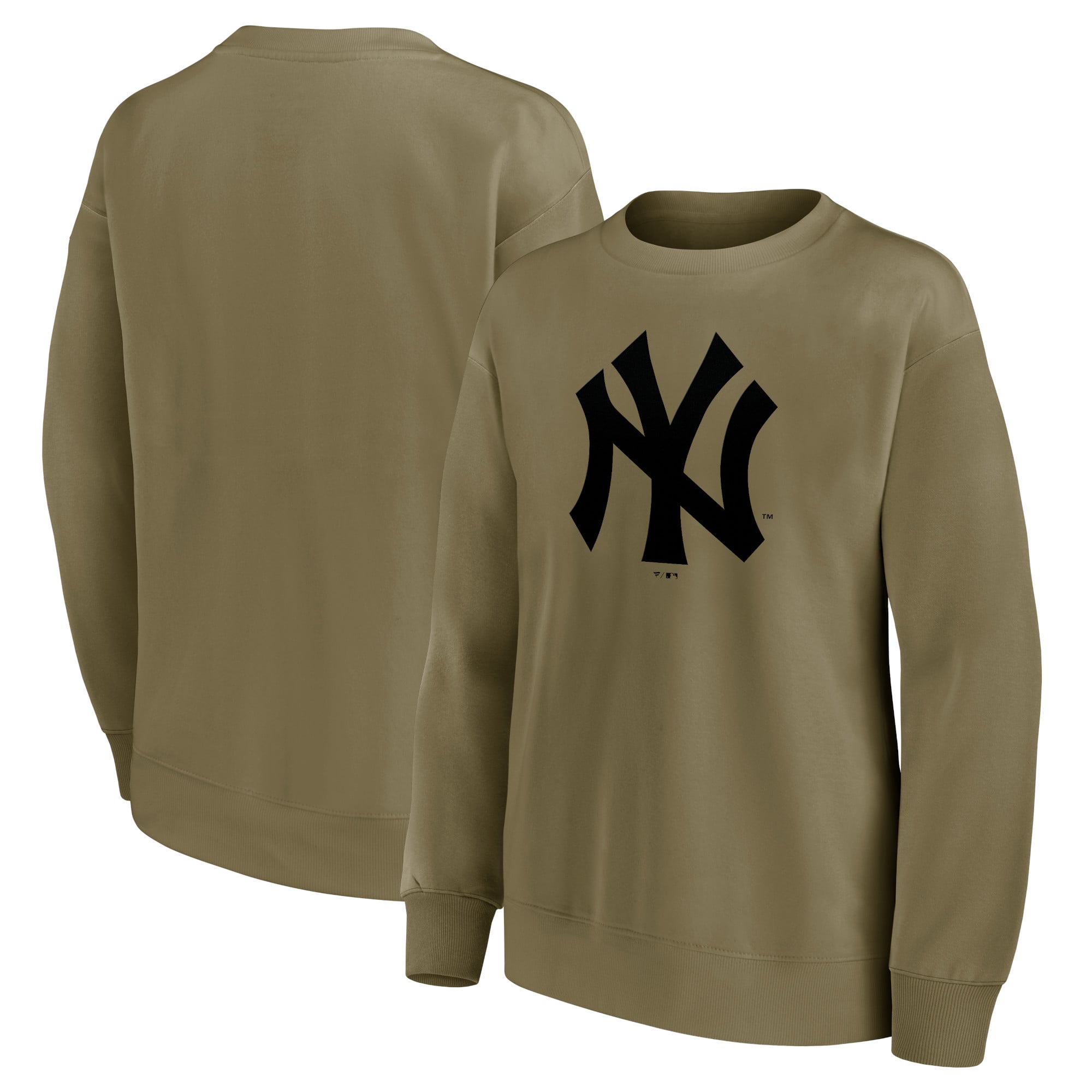 Übergroßes Crew-Sweatshirt der New York Yankees mit Mono-Logo und Grafik – Damen