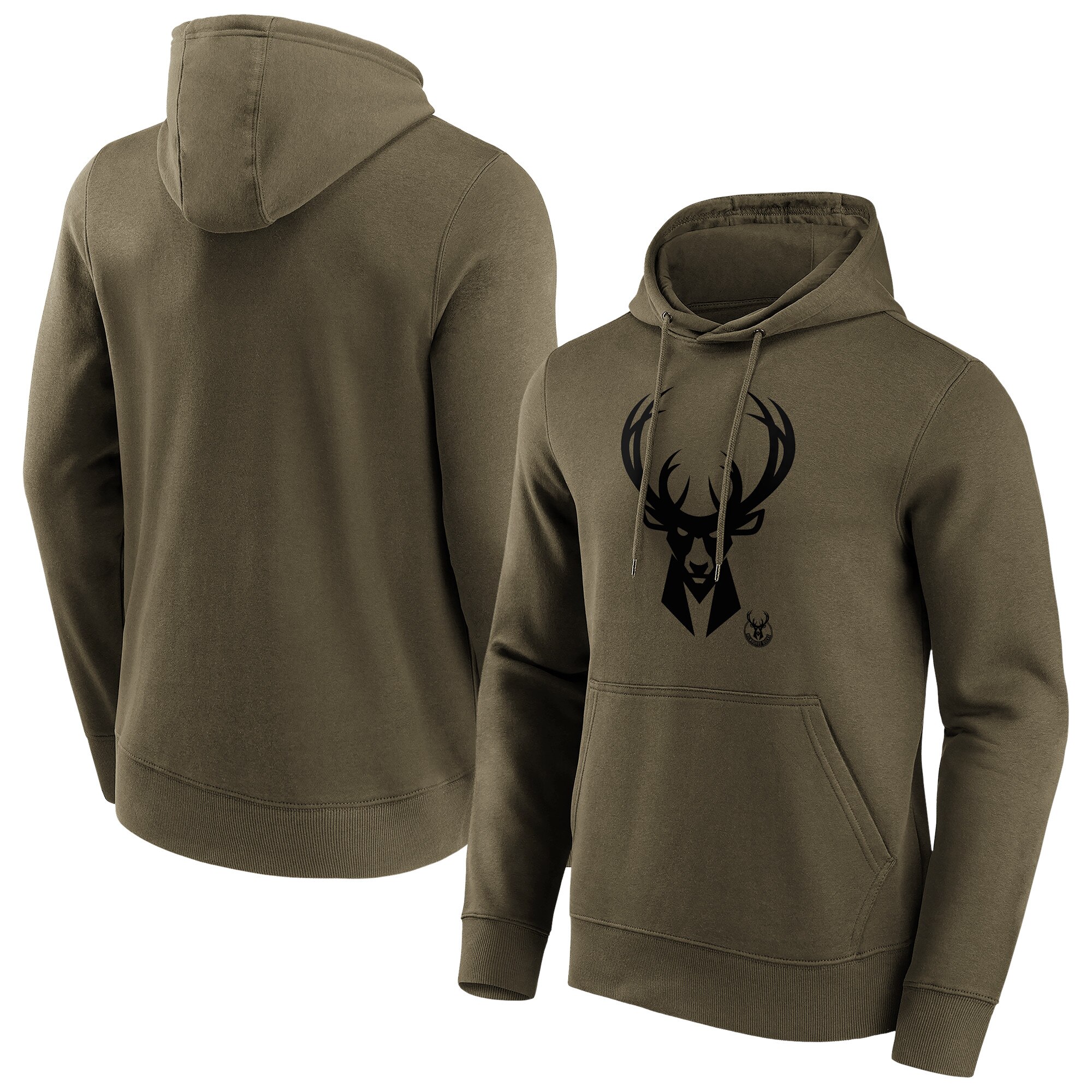 Milwaukee Bucks Fanatics Branded Fashion Preferred Logo Hoodie - Herren Image