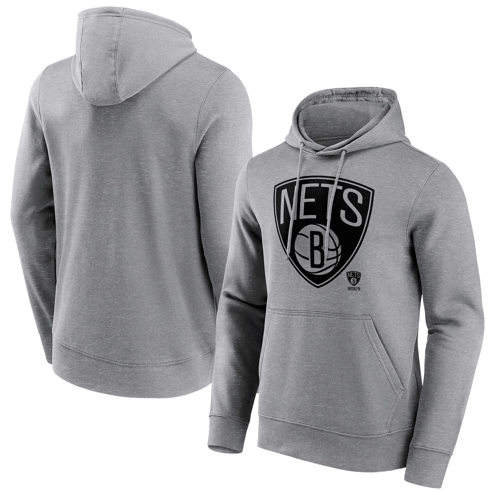 Brooklyn Nets Fanatics Branded Mono Logo Hoodie - Herren Image