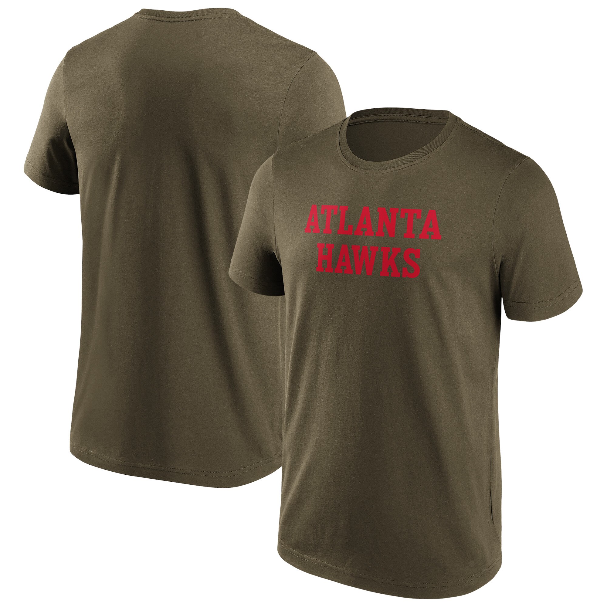 Atlanta Hawks Fanatics Marken-T-Shirt in modischer Farbe mit Wortmarke - Herren Image