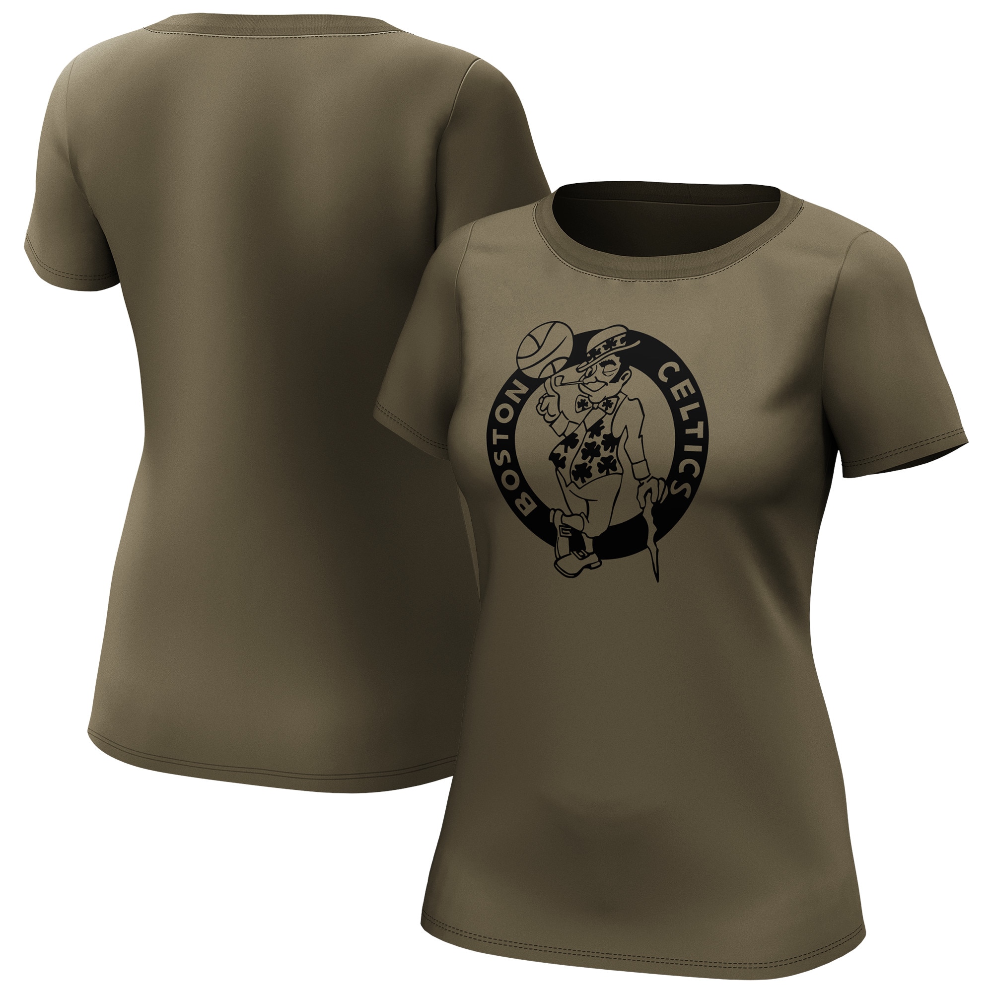 Boston Celtics Fanatics Branded Fashion Preferred Logo T-Shirt - Damen Image