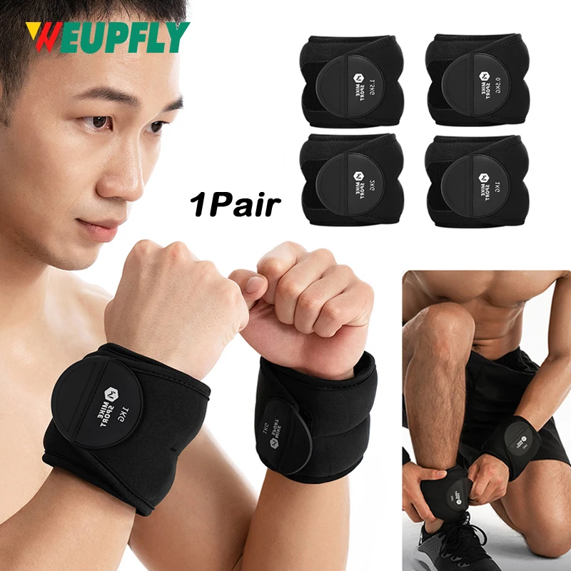 1 Paar Knöchelgewichte-Sets für Männer und Frauen, 1 kg, 2 kg, 3 kg, 4 kg Beingewichte, Arm- und Handgelenkgewichte, Fitnessstudio für Fußübungen, Training, Workout
