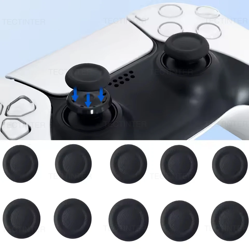 4/6/10PCS Joystick Replacement Caps for PS5/PS4 Controller Thumbstick Grip Cover Repair Parts for PlayStation 5 Game Accessories