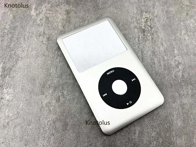 Silberne Frontgehäuseabdeckung, Frontplattengehäuse, schwarzes Clickwheel, silberne Mitteltaste für iPod 6. 7. Classic 80 GB, 120 GB, 160 GB Image