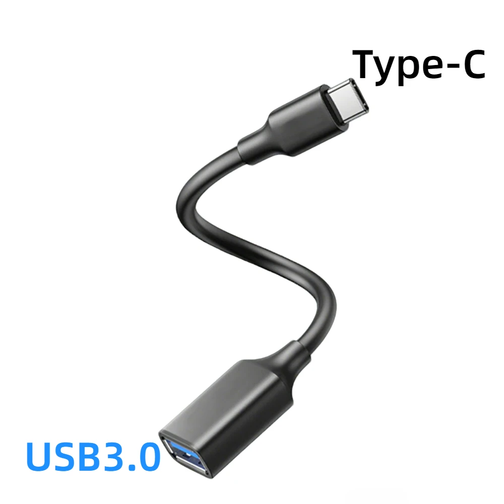Cavo OTG da USB C a USB 3.0 Tipo-C Maschio a USB-A Femmina Adattatore Cavo di ricarica e dati per unità flash per telefoni cellulari portatili