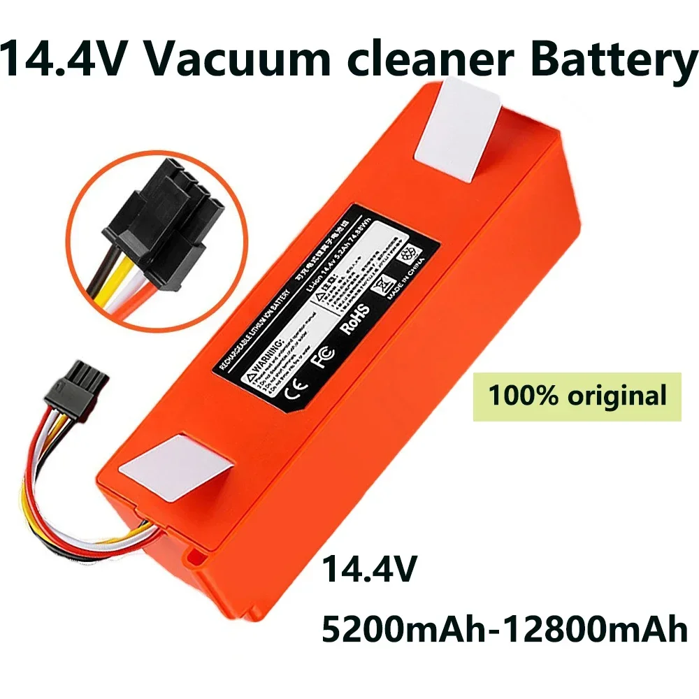 14,4 V 12800 mAh Robotic Staubsauger Ersatz Batterie Für Xiaomi Roborock S55 S60 S65 S50 S51 S5 MAX S6 teile Image