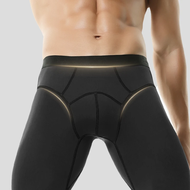 Lange Unterhosen, Herren-Leggings, dünne, enge und Fleece-Hosen für Herbst und Winter sowie fette und übergroße Thermohosen Image
