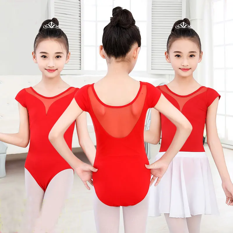Abito da balletto rosso per ragazze per bambini Abbigliamento da ballo per ragazza Costumi da balletto per bambini Per ragazze Body da ballo per ragazza Body da ballo