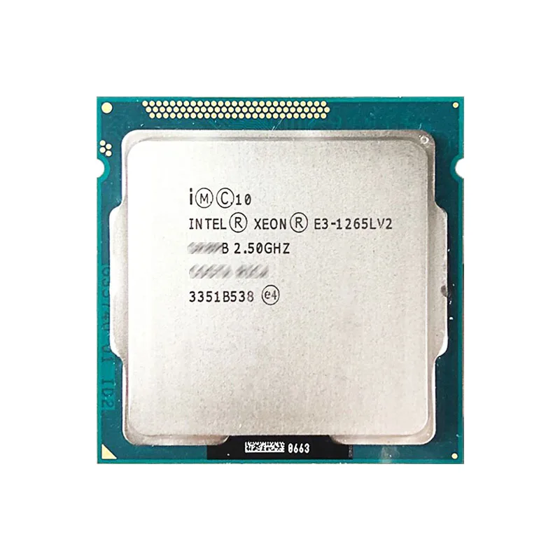 Processore CPU Intel Xeon E3 1265L V2 E3-1265LV2 utilizzato da 2,5 GHz Quad-Core a otto core 45 W LGA 1155