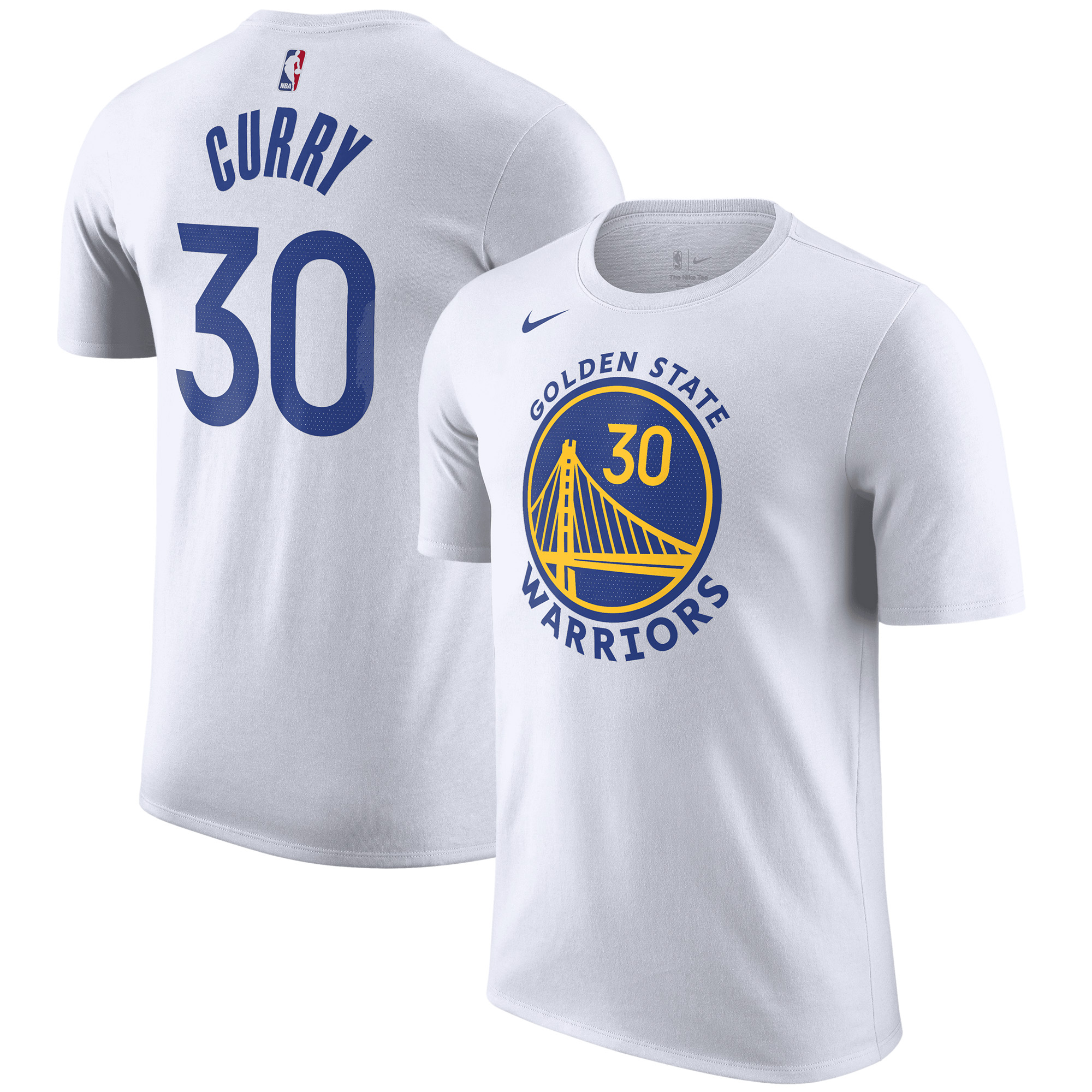 Golden State Warriors Nike Name & Number Association T-Shirt – Stephen Curry – Herren Image
