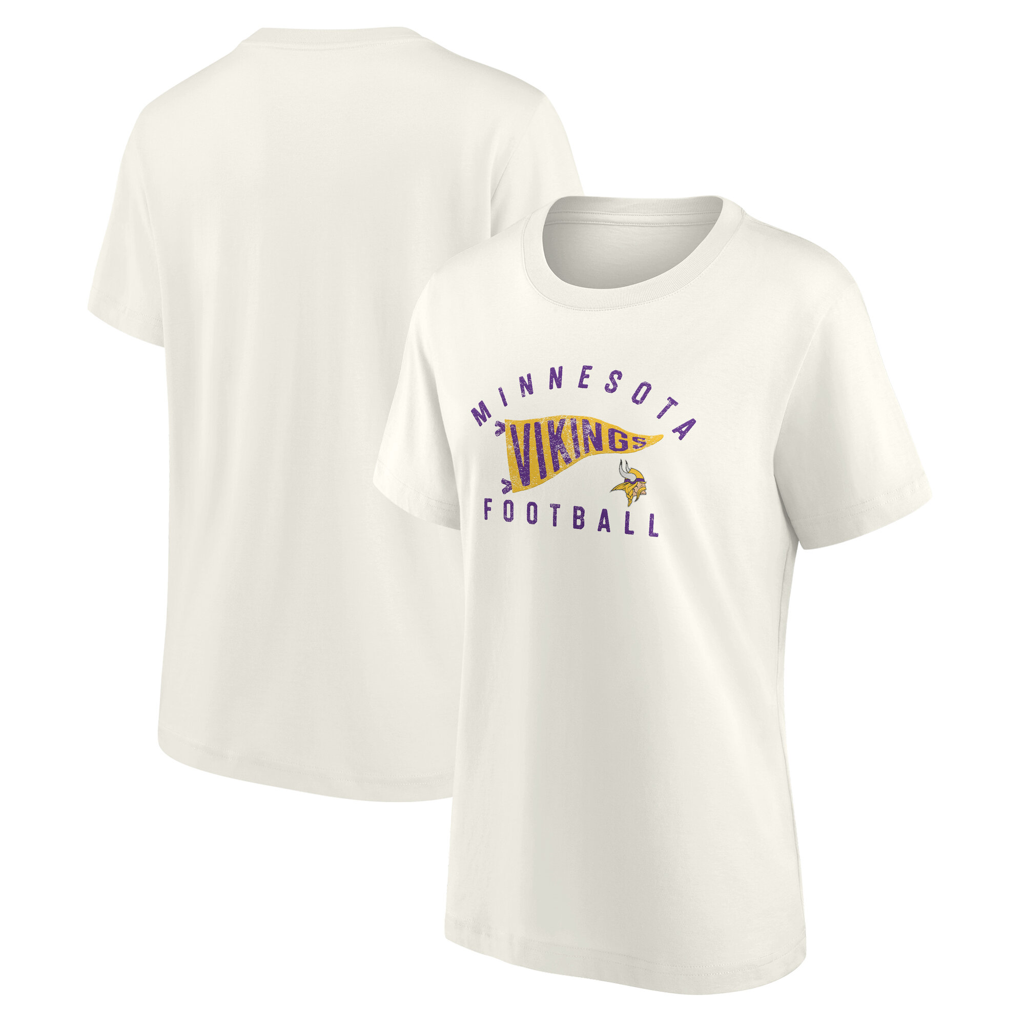 Minnesota Vikings Pennant Wave Tribute T-Shirt - Damen Image
