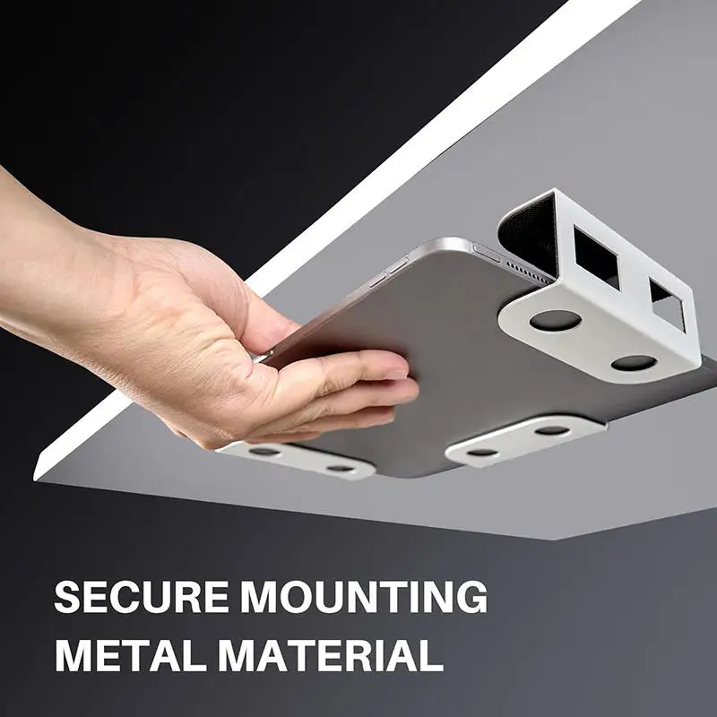 Universal Laptop Metall Unter Schreibtisch Halterung Organizer Anti-Scratch Unter Schreibtisch Regal Lagerung Halterung Laptop Unter Schreibtisch Hause