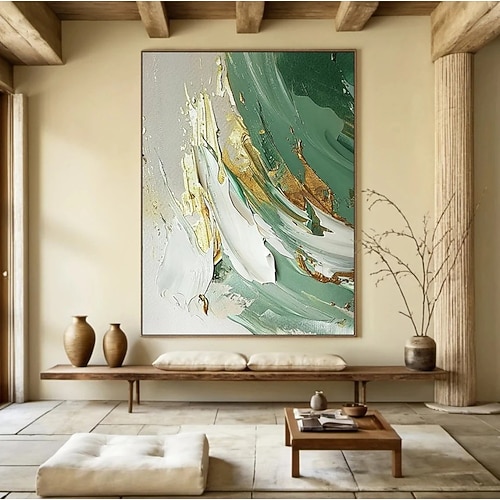 Handgefertigt Ölgemälde Handgemalte Horizontal Abstrakt Modern Ohne Innenrahmen (ohne Rahmen) Image