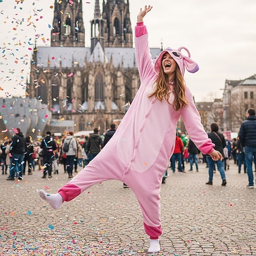Karnevalskostüm Tier Monster Zeichentrick Karneval Kigurumi-Pyjamas Ausgefallene Kostüme Onesie-Kostüm Warm Charme Lustiges Kostüm Kinder Erwachsene Herren Damen Unisex Halloween Karneval Leistung Image