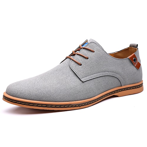 Herren Freizeitschuhe Spaziergang Sportlich Lässig PU Leder Bequem Rutschfest Atmungsaktiv Schnürung Schwarz Gelb Blau Sommer Frühling Herbst Image