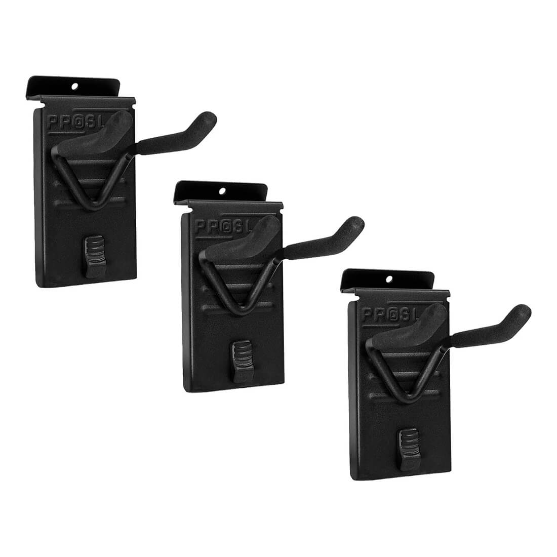 Proslat Stealth Slatwall Double 4-Inch Hook (3-Pack)