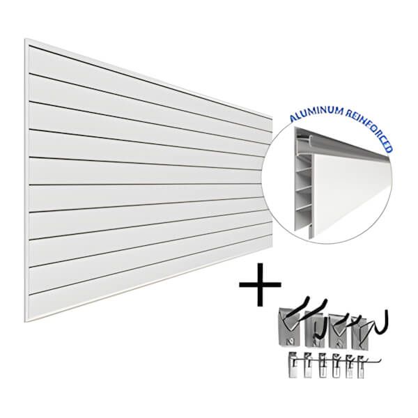 Proslat PROCORE PVC Slatwall Mini Bundle (White)