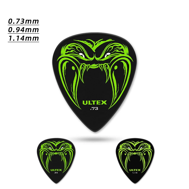Dunlop-Pick. PH112R Hetfield Fangs ULTEX-Material für Akustik-/E-Gitarrenplektren. Es gibt 0,73/0,94/1,14 mm Spezifikationen. Image