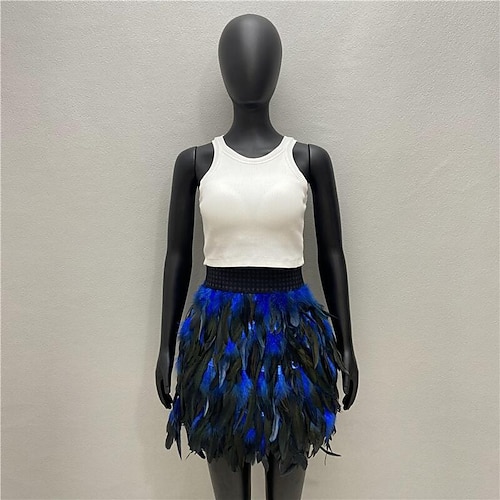 Karnevalskostüm 2026 Karneval Federrock Cosplay Erwachsene Damen Halloween Karneval Party Leistung Einfaches Karnevalskostüm Verkleiden Image