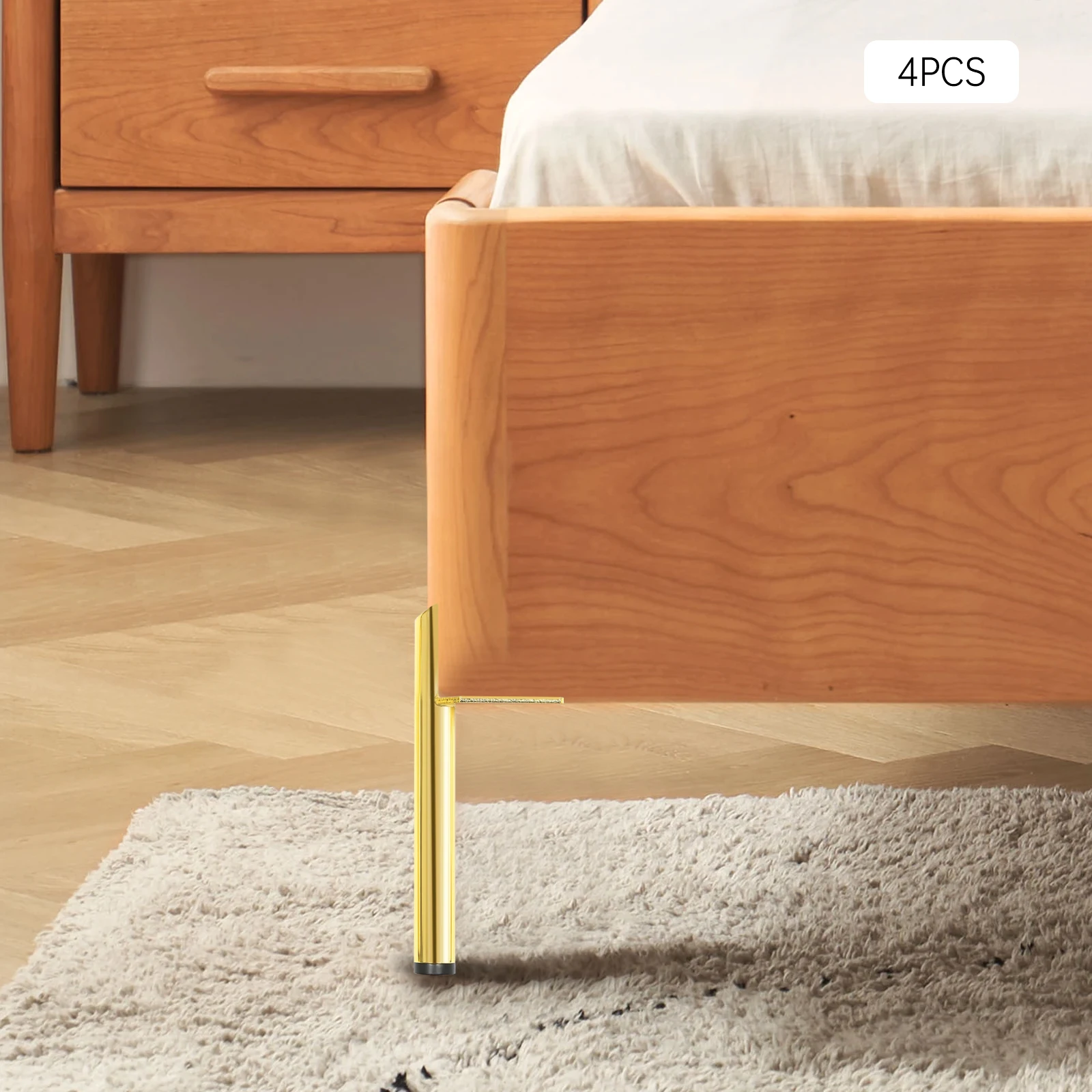 4 pieds de meubles en métal, pieds de Table dorés de 15cm, pieds de meubles pour canapé, Table basse, meuble TV, lit et autres meubles