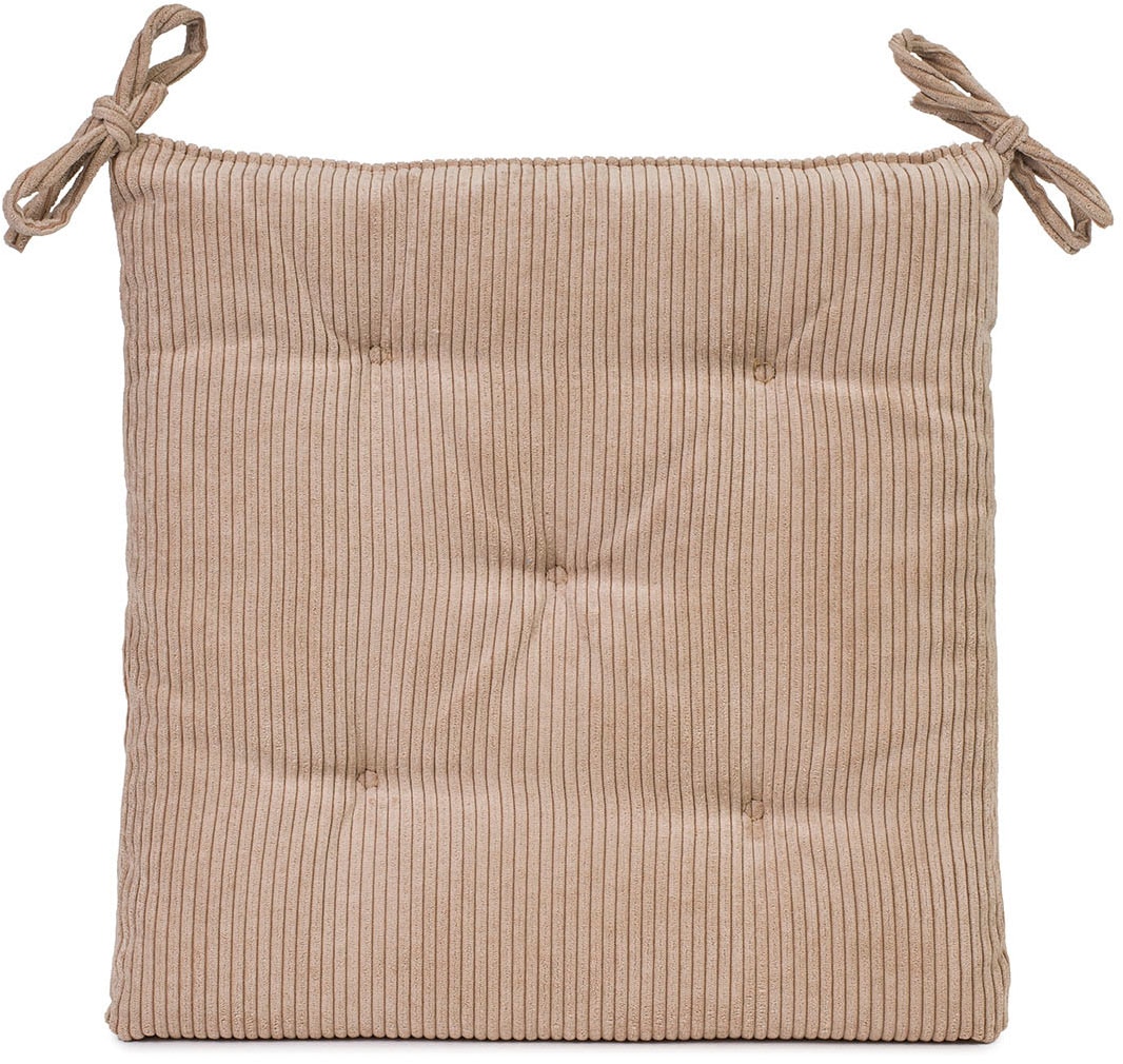 Sitzauflage GÖZZE "Capri", creme, B:40cm H:4cm, Polyester, Polsterauflagen