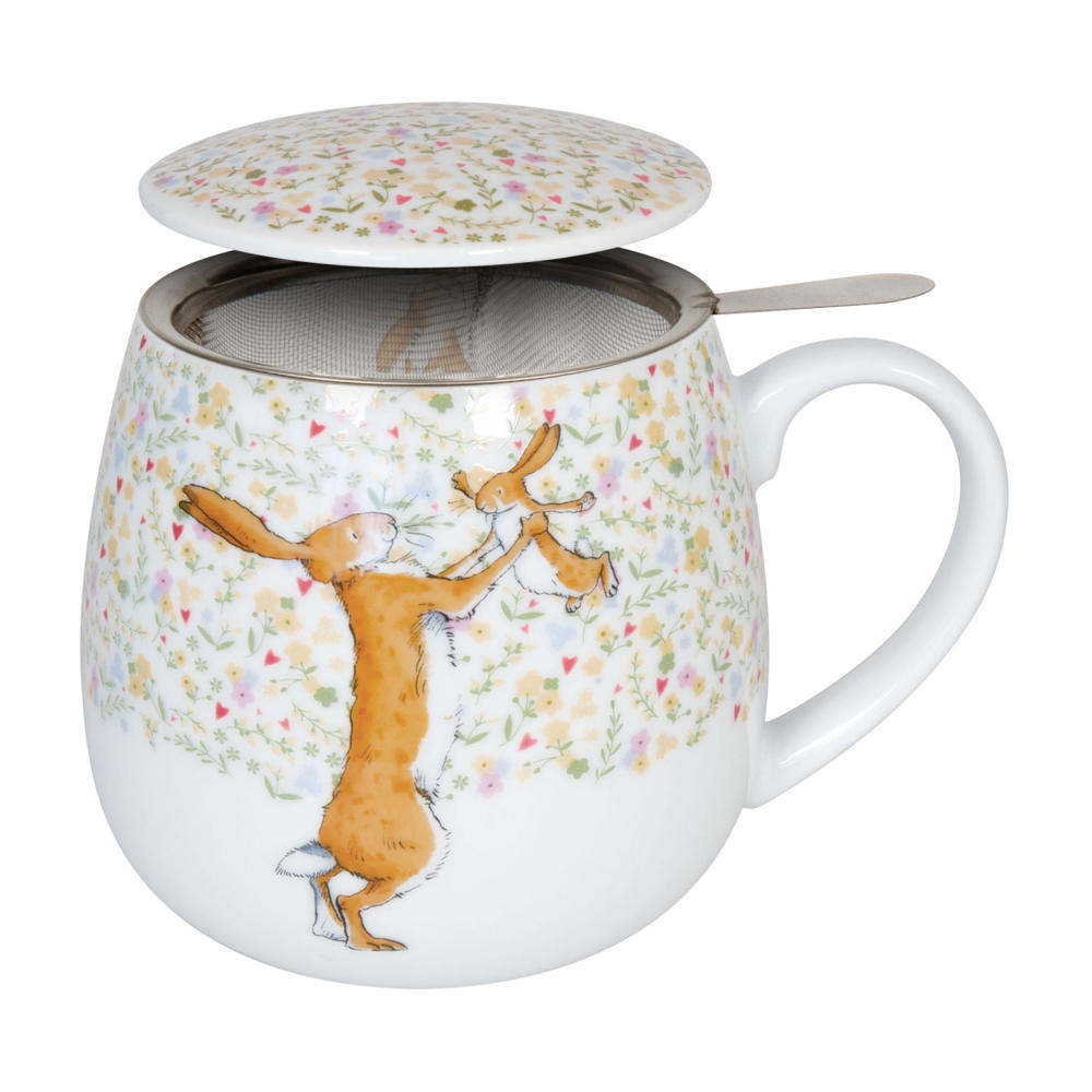 Könitz Porzellan GmbH Könitz Tea For You Becher Ich hab dich lieb bis zum Mond, Teebecher, mit Sieb und Deckel, Porzellan, 420 ml, 11 5 143 2452 Image