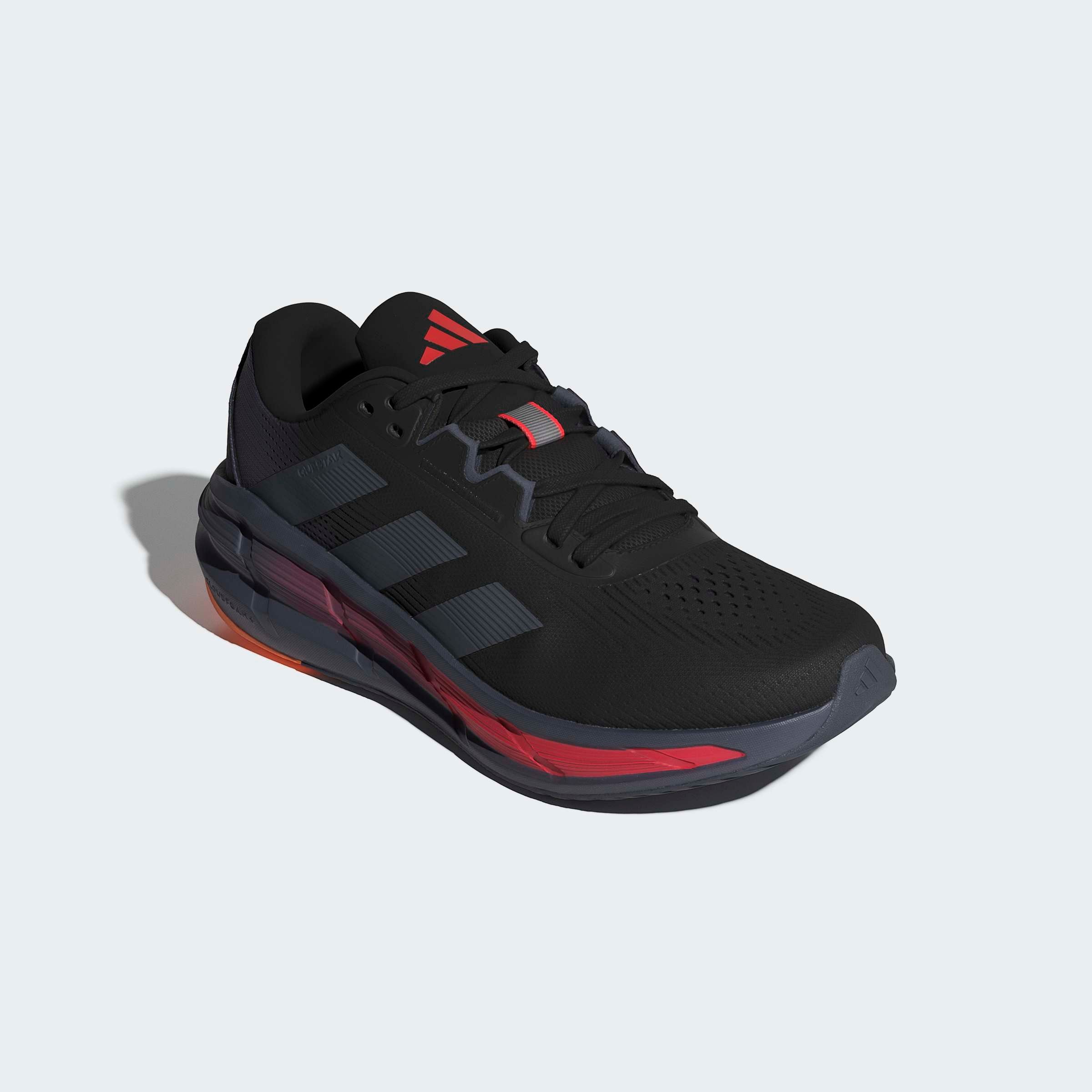 Laufschuh ADIDAS PERFORMANCE "QUESTAR 3", Damen, Gr. 43, core schwarz, onix, lucid rot, Synthetik, Textil, Schuhe Laufschuh