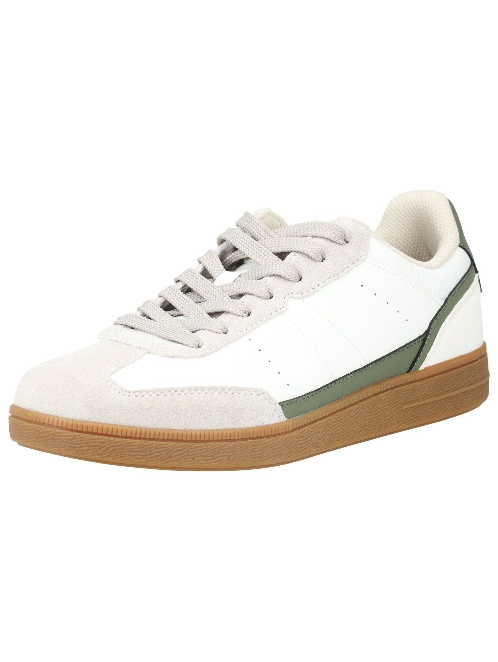 Sneaker MARC O'POLO "Marc O'Polo Sneaker Leder", Herren, Gr. 45, weiß, grau, Leder, Schuhe Sneaker