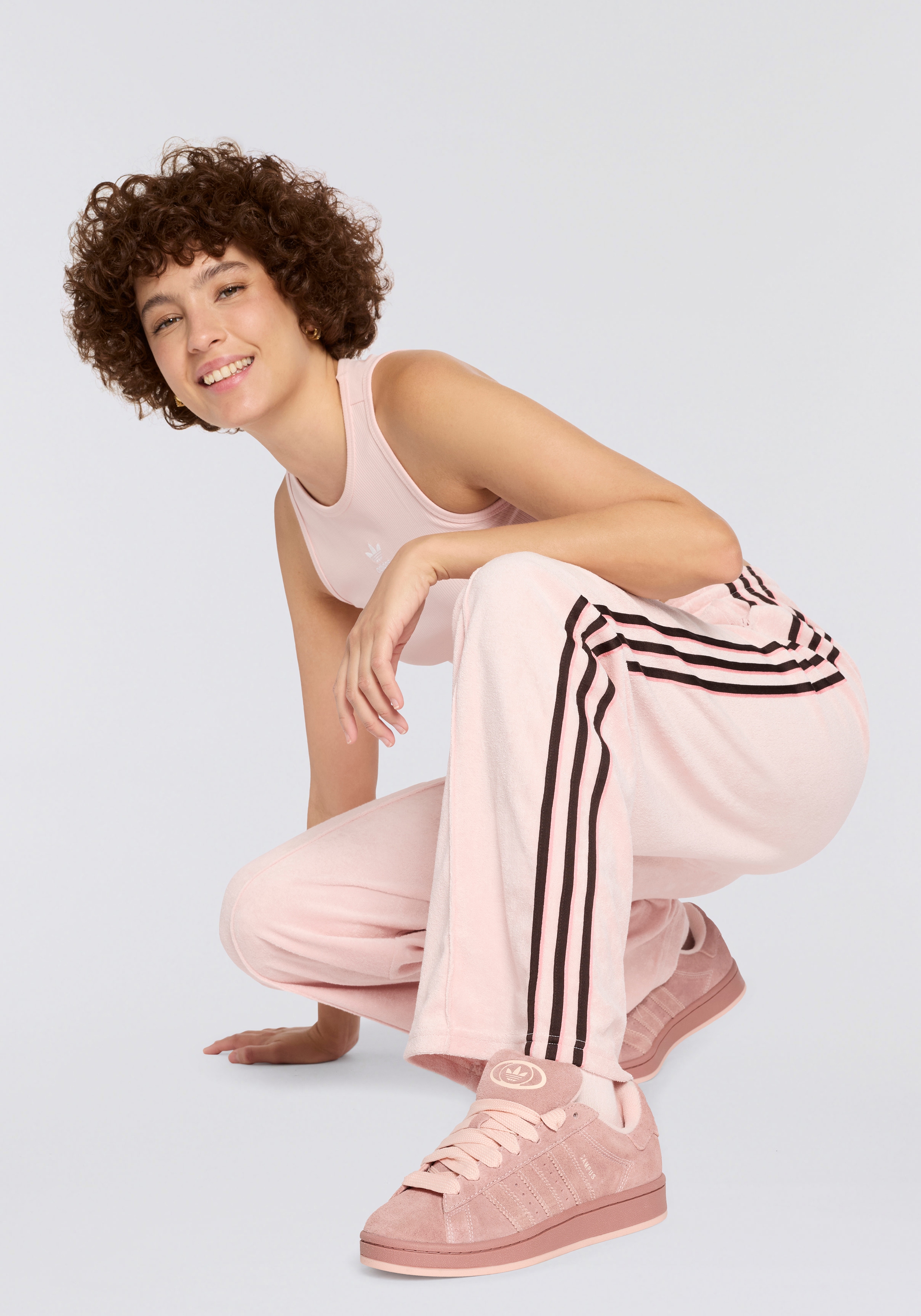 Sneaker ADIDAS ORIGINALS "CAMPUS 00S", Damen, Gr. 37, warm sandstone, blush pink, blush pink, Leder, Schuhe Sneaker