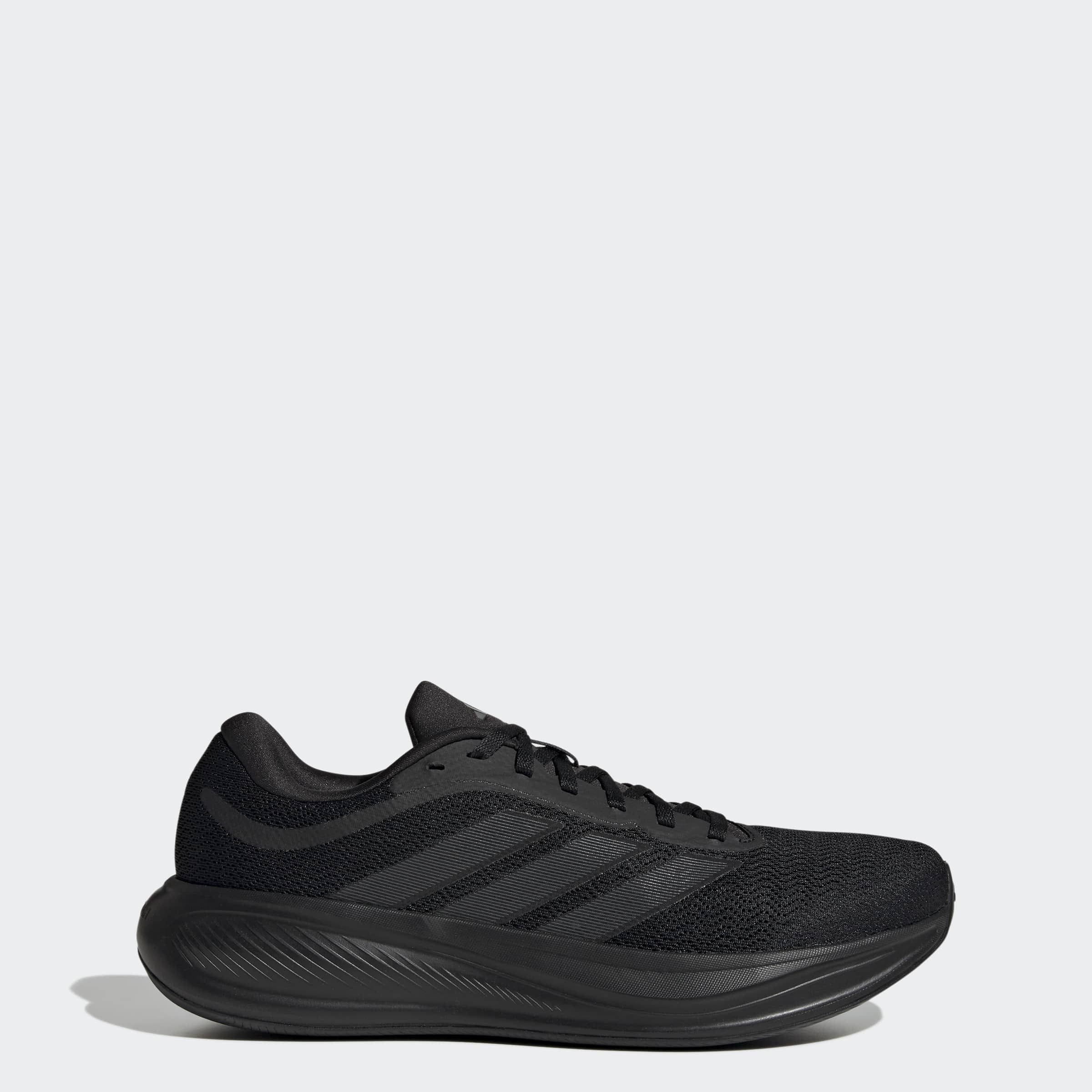 Laufschuh ADIDAS PERFORMANCE "RESPONSE RUNNER 2", Damen, Gr. 37, core schwarz, core schwarz, grau five, Synthetik, Textil, Schuhe Laufschuh