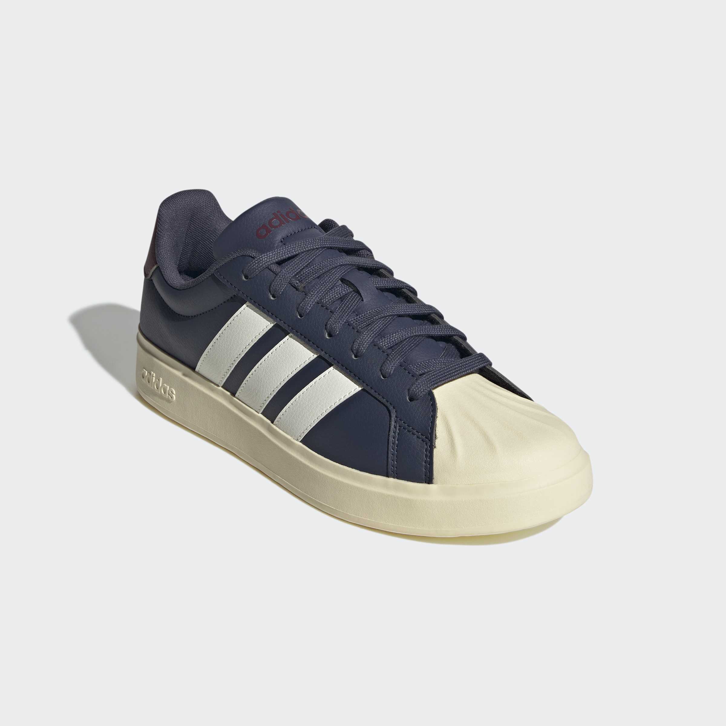 Sneaker ADIDAS SPORTSWEAR "STREETTALK", Herren, Gr. 41, shadow navy, sanftes weiß, shadow rot, Synthetik, Schuhe Sneaker, inspiriert vom Design des adidas Superstar