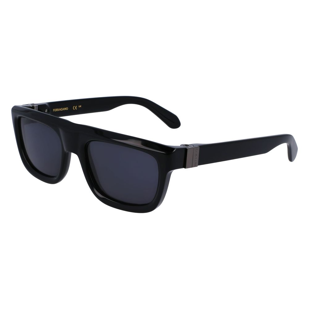 Schwarze Acetat-Sonnenbrille Image