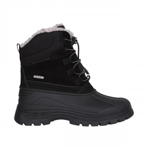 Mountain Warehouse - Schneestiefel für Kinder, Leder, Wasserfest (Schwarz) Image