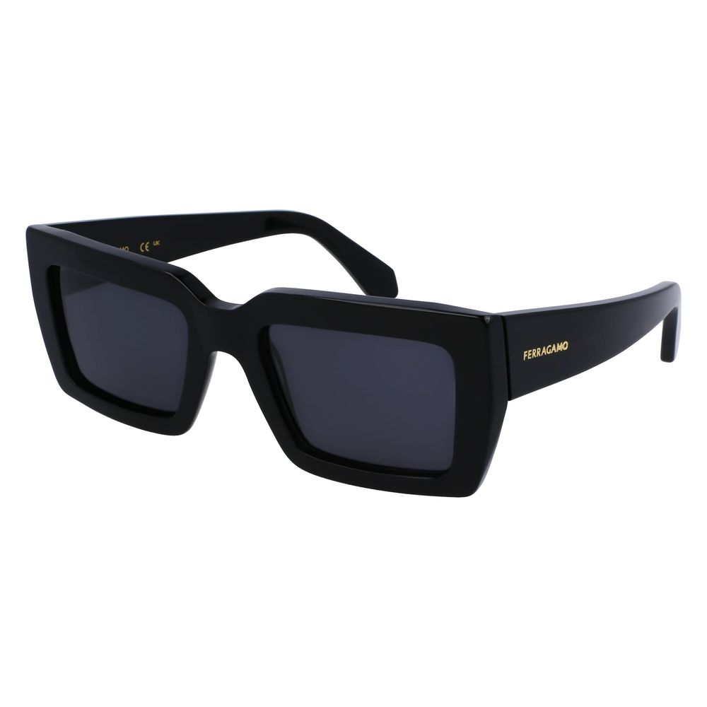 Schwarze Acetat-Sonnenbrille Image