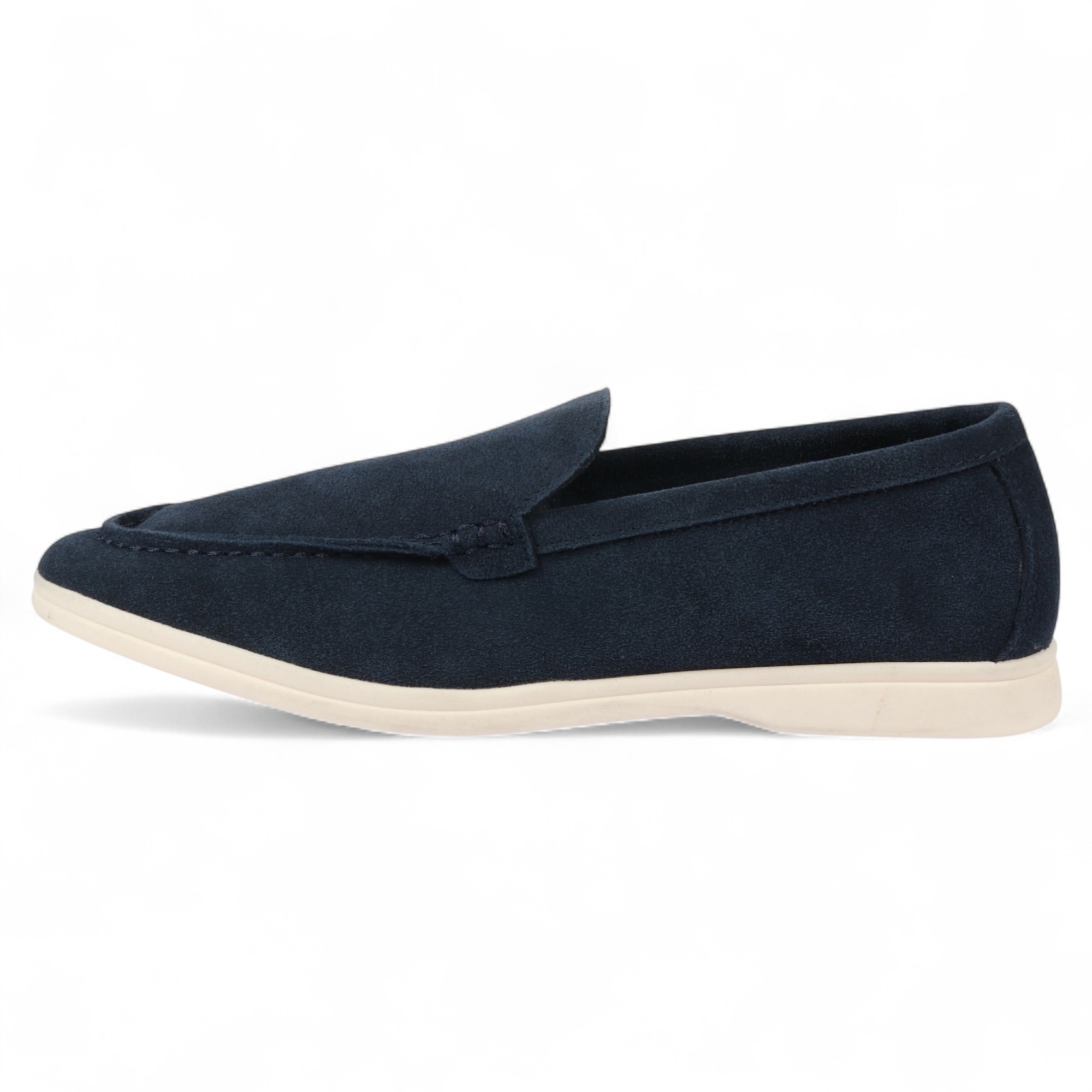 Robuste Slip-On-Loafer für Herren in Marineblau mit gepolsterter Innensohle Image
