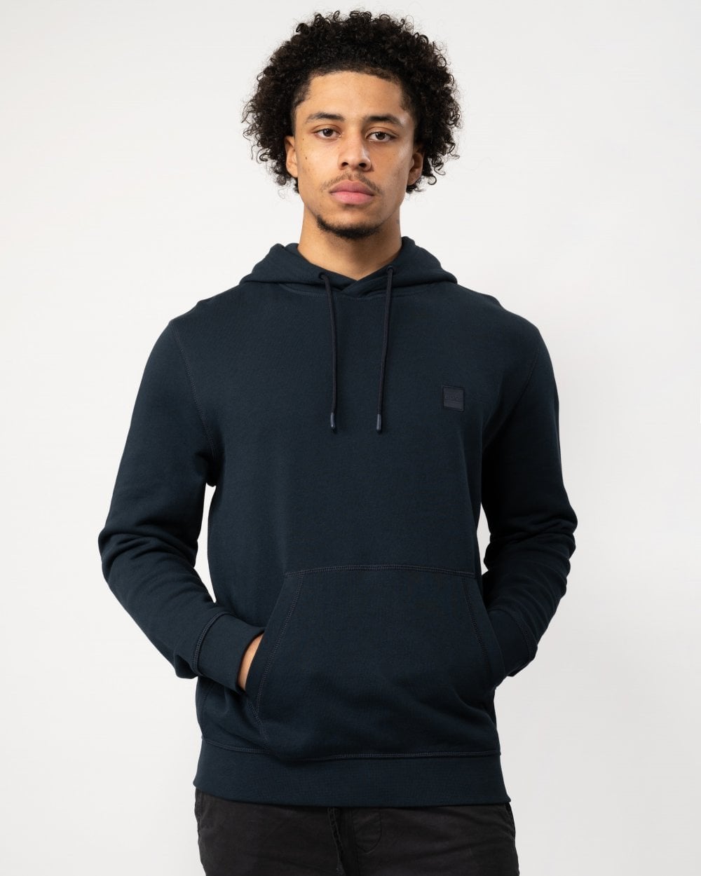 BOSS Orange Wetalk Herren Pullover Hoodie mit Logo-Patch NOS Image