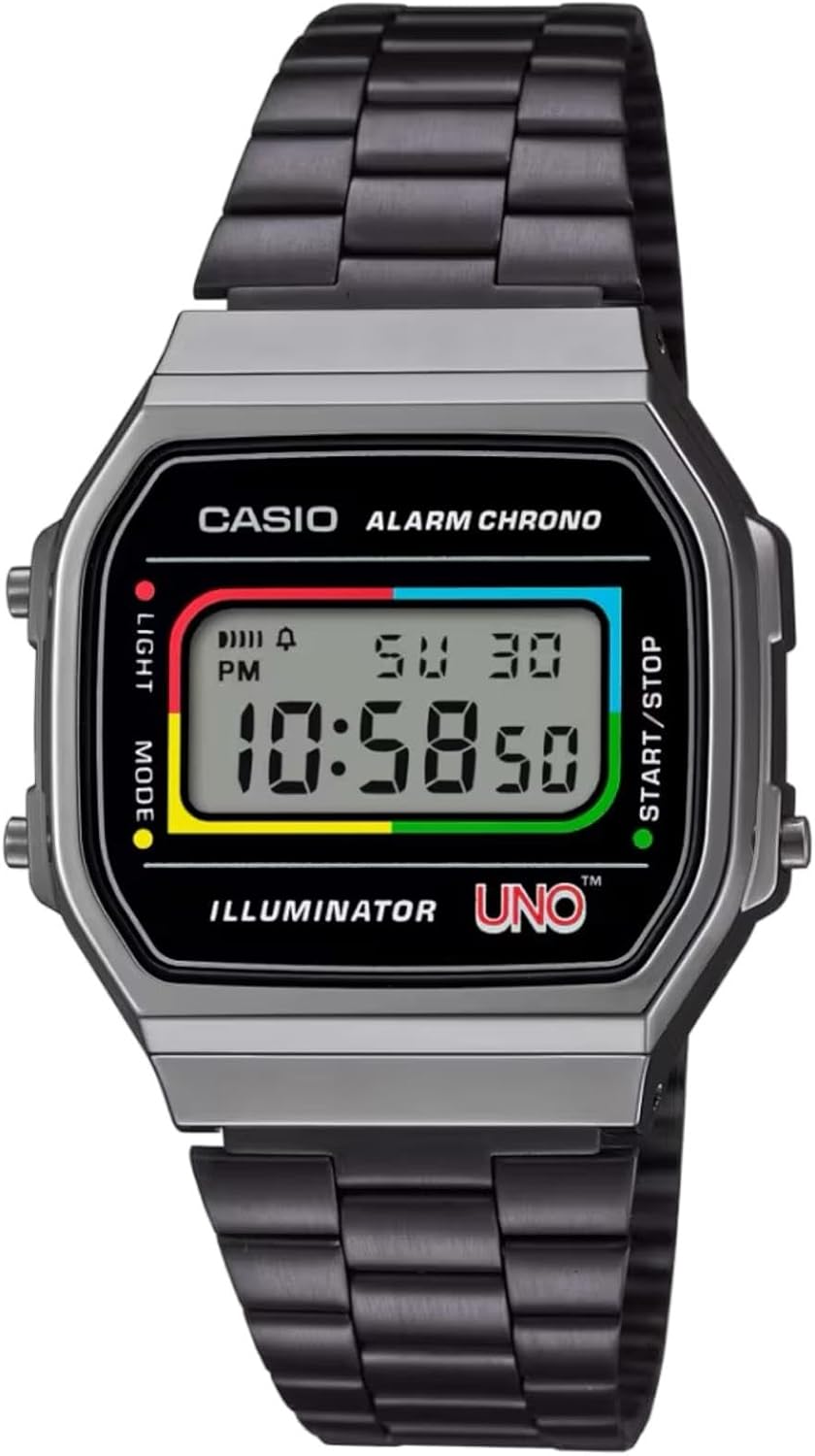 Casio Casio Collection Vintage Schwarz Unisex Armbanduhr A168WEUC-1AER Image